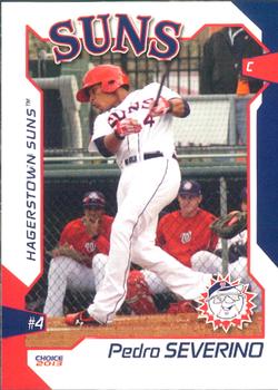 2013 Choice Hagerstown Suns #27 Pedro Severino Front