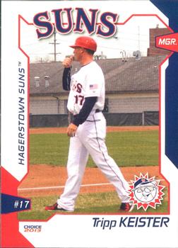2013 Choice Hagerstown Suns #28 Tripp Keister Front
