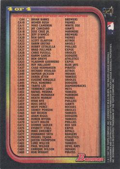 1997 Bowman - Checklists #4 Series 2 Checklist: Inserts Back