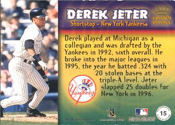 1999 Pacific Crown Royale - Pillars of the Game #15 Derek Jeter  Back
