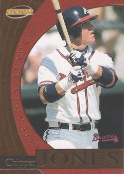 1999 Pacific Invincible - Flash Point #2 Chipper Jones  Front