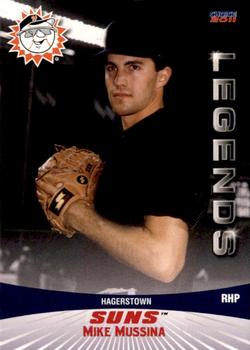 2011 Choice Hagerstown Suns Legends #18 Mike Mussina Front