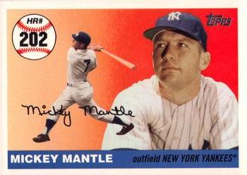 2007 Topps - Mickey Mantle Home Run History #MHR202 Mickey Mantle Front