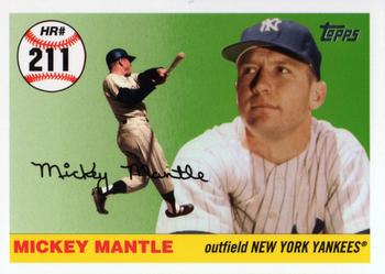 2007 Topps - Mickey Mantle Home Run History #MHR211 Mickey Mantle Front