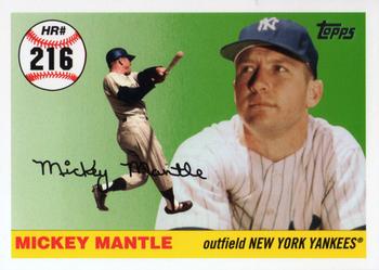 2007 Topps - Mickey Mantle Home Run History #MHR216 Mickey Mantle Front