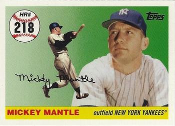 2007 Topps - Mickey Mantle Home Run History #MHR218 Mickey Mantle Front