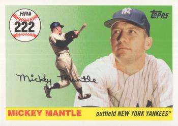 2007 Topps - Mickey Mantle Home Run History #MHR222 Mickey Mantle Front