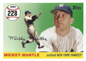 2007 Topps - Mickey Mantle Home Run History #MHR228 Mickey Mantle Front