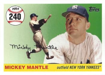 2007 Topps - Mickey Mantle Home Run History #MHR240 Mickey Mantle Front