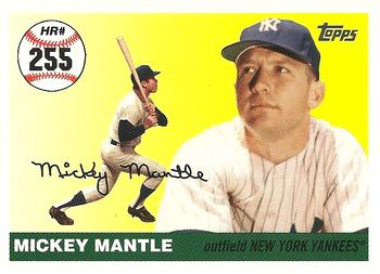 2007 Topps - Mickey Mantle Home Run History #MHR255 Mickey Mantle Front