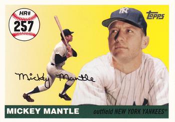 2007 Topps - Mickey Mantle Home Run History #MHR257 Mickey Mantle Front
