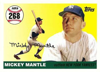 2007 Topps - Mickey Mantle Home Run History #MHR268 Mickey Mantle Front
