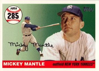 2007 Topps - Mickey Mantle Home Run History #MHR285 Mickey Mantle Front