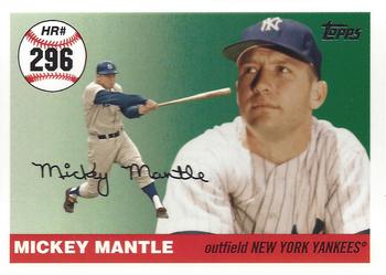 2007 Topps - Mickey Mantle Home Run History #MHR296 Mickey Mantle Front