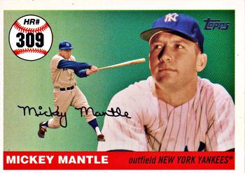 2007 Topps - Mickey Mantle Home Run History #MHR309 Mickey Mantle Front