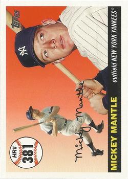2007 Topps - Mickey Mantle Home Run History #MHR381 Mickey Mantle Front