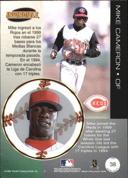 1999 Pacific Invincible - Opening Day #38 Mike Cameron  Back