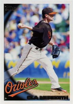 2010 Topps Baltimore Orioles #BAL17 Cla Meredith Front