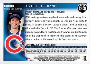 2010 Topps Chicago Cubs #CHC9 Tyler Colvin Back
