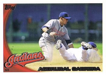 2010 Topps Cleveland Indians #CLE2 Asdrubal Cabrera Front