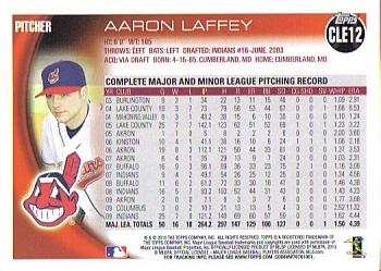 2010 Topps Cleveland Indians #CLE12 Aaron Laffey Back