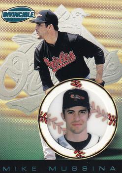 1999 Pacific Invincible - Platinum Blue #21 Mike Mussina  Front