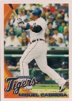 2010 Topps Detroit Tigers #DET1 Miguel Cabrera Front