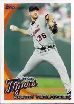 2010 Topps Detroit Tigers #DET12 Justin Verlander Front
