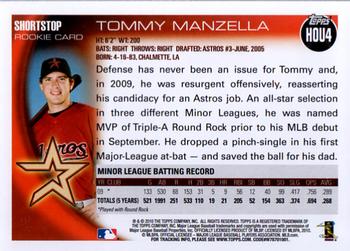 2010 Topps Houston Astros #HOU4 Tommy Manzella Back