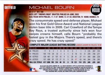 2010 Topps Houston Astros #HOU8 Michael Bourn Back