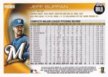 2010 Topps Milwaukee Brewers #MIL9 Jeff Suppan Back