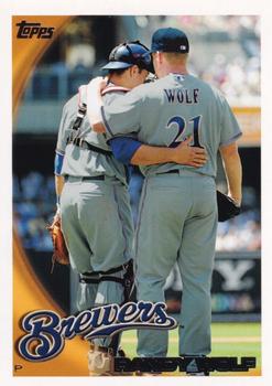 2010 Topps Milwaukee Brewers #MIL16 Randy Wolf Front