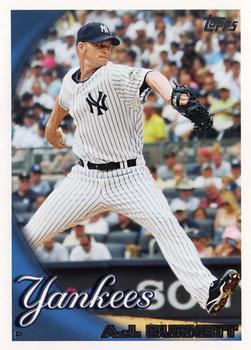 2010 Topps New York Yankees #NYY10 A.J. Burnett Front