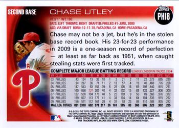 2010 Topps Philadelphia Phillies #PHI8 Chase Utley Back