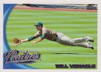2010 Topps San Diego Padres #SDP7 Will Venable Front
