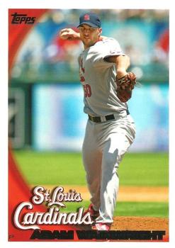 2010 Topps St. Louis Cardinals #STL8 Adam Wainwright Front
