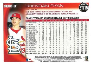 2010 Topps St. Louis Cardinals #STL15 Brendan Ryan Back