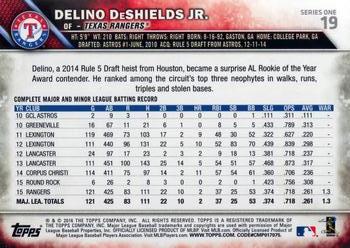 2016 Topps #19 Delino DeShields Jr. Back