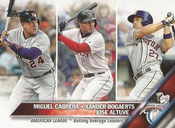 2016 Topps #29 American League Batting Average Leaders Front