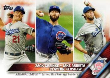 2016 Topps #58 National League Earned Run Average Leaders Front