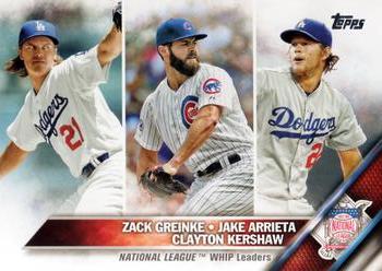 2016 Topps #125 National League WHIP Leaders Front