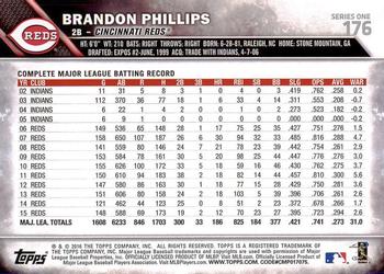 2016 Topps #176 Brandon Phillips Back