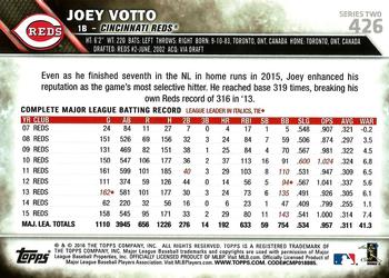 2016 Topps #426 Joey Votto Back