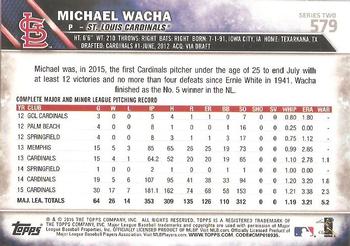 2016 Topps #579 Michael Wacha Back