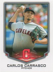 2016 Topps Stickers #40 Carlos Carrasco Front