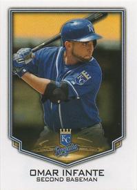 2016 Topps Stickers #100 Omar Infante Front