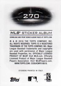 2016 Topps Stickers #270 Domonic Brown Back
