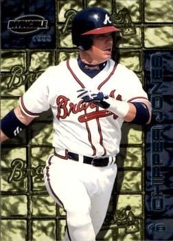 1999 Pacific Invincible - Thunder Alley #2 Chipper Jones  Front