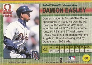 1999 Pacific Omega - Copper #88 Damion Easley  Back