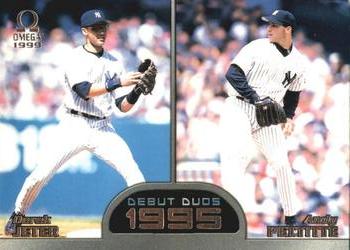 1999 Pacific Omega - Debut Duos #2 Derek Jeter / Andy Pettitte  Front